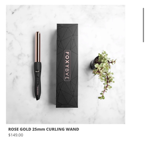 Foxy bae ROSE GOLD 25MM CURLING WAND - Picture 1 of 4